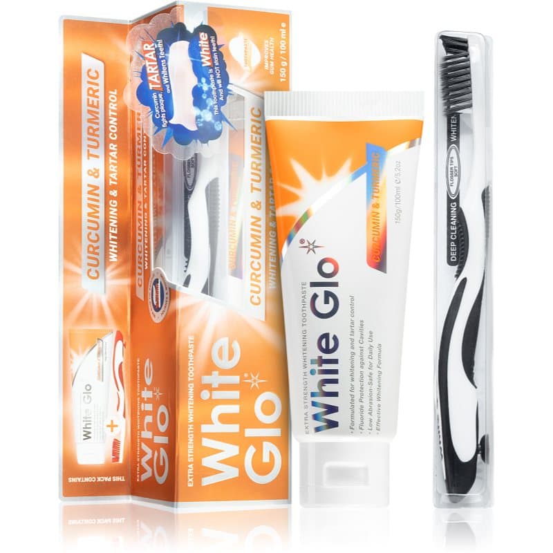 Whitening & Tartar Control pasta wybielająca ze szczotką Curcumin and Turmeric