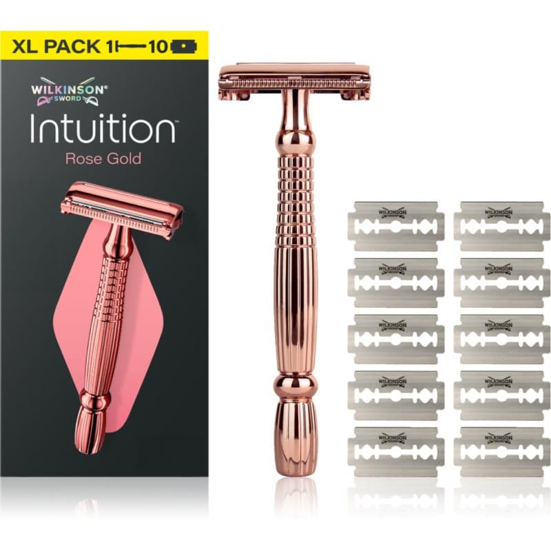 Intuition Rose Gold maszynka do golenia + ostrza wymienne