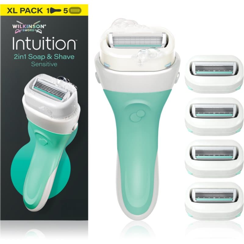Intuition 2in1 Soap & Shave Sensitive maszynka do golenia + zapasowa główka