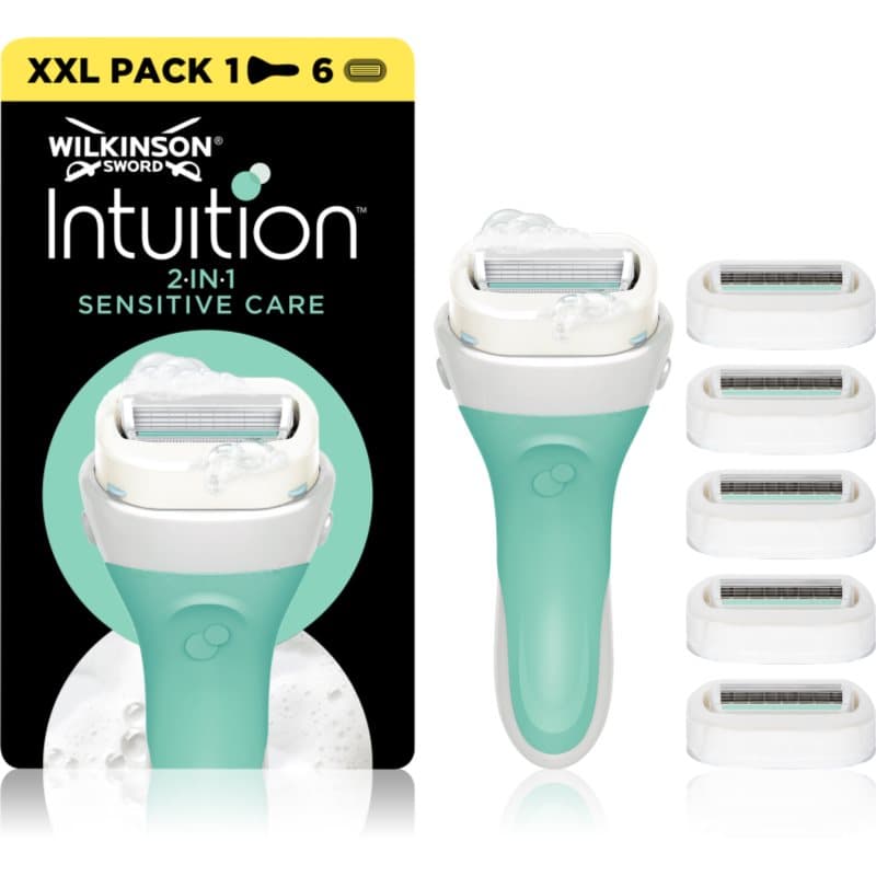 Intuition 2in1 Soap & Shave Sensitive golarka + głowice zapasowe