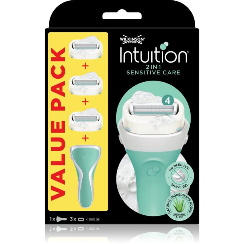 Intuition 2in1 Soap & Shave Sensitive maszynka do golenia + zapasowa główka