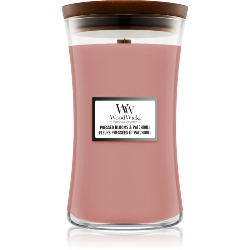Pressed Blooms & Patchouli świeczka zapachowa z drewnianym knotem