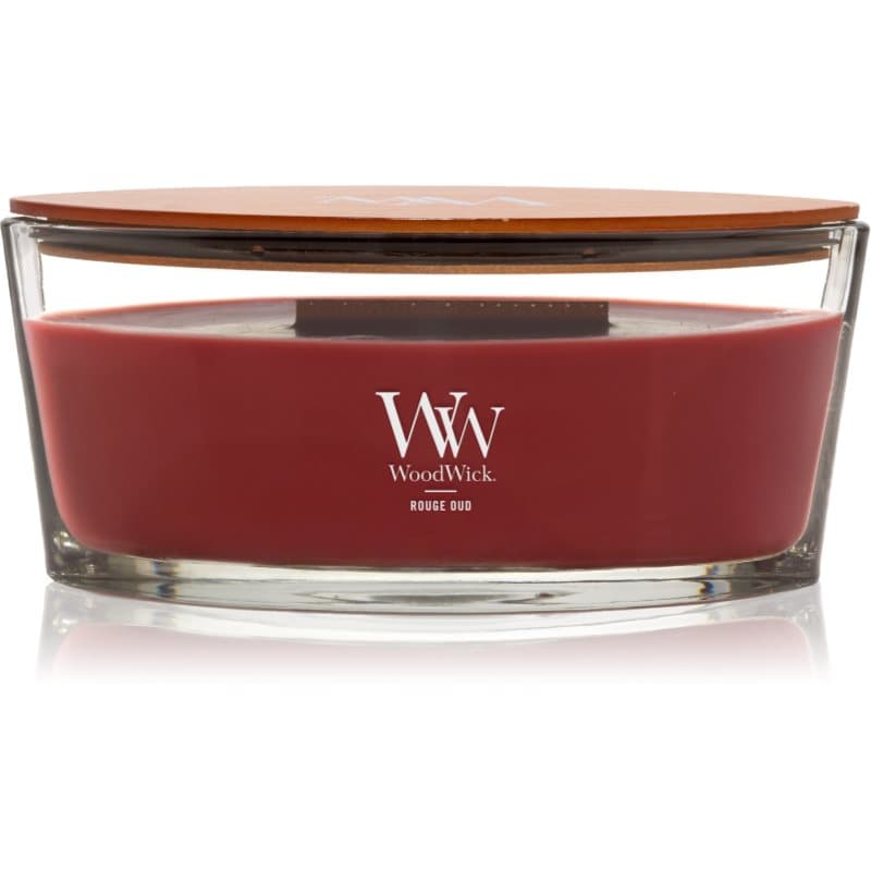 Opulent Wood Rouge Oud świeczka zapachowa z drewnianym knotem