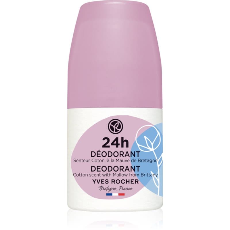24 H dezodorant roll-on Cotton & Mallow from Brittany