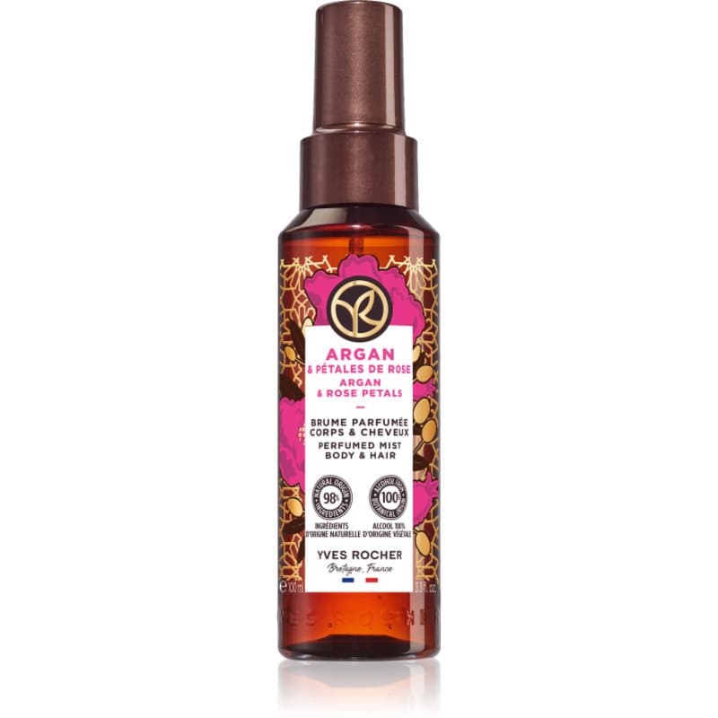 Bain de Nature perfumowany spray do ciała i włosów dla kobiet Argan & Rose Petals