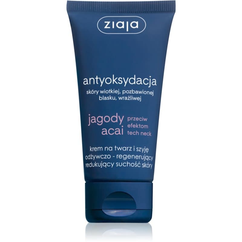 Jagody Acai krem na twarz i szyję odżywczo - regenerujący redukujący suchość skóry
