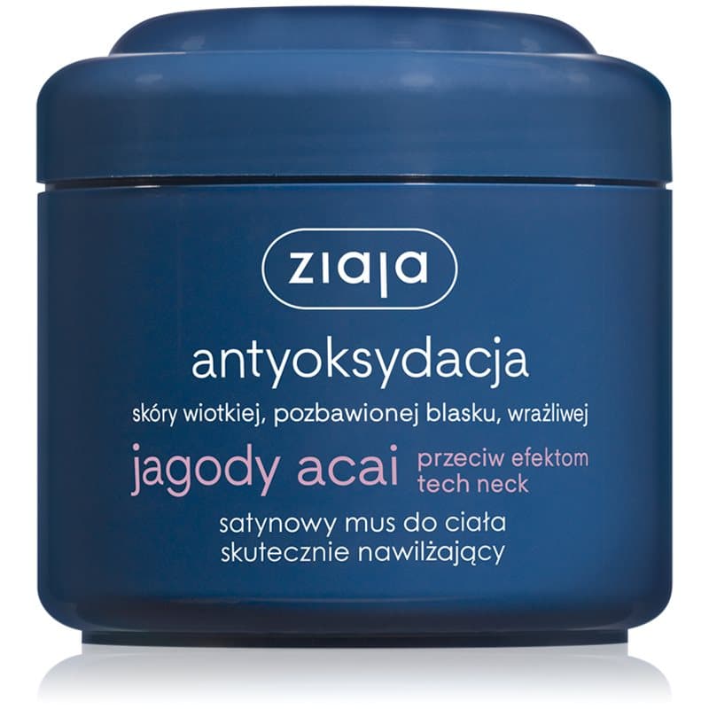 Jagody Acai satynowy mus do ciała skutecznie nawilżający