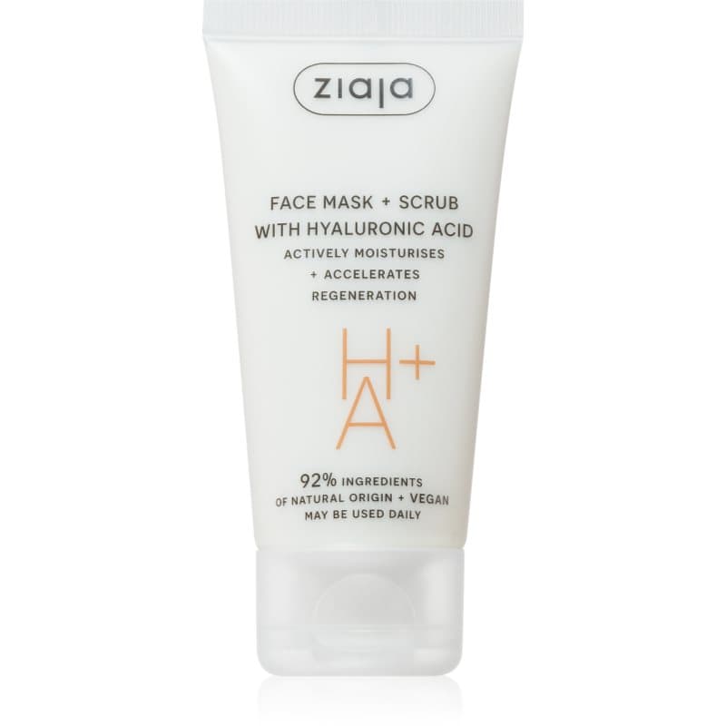 Face Mask + Scrub with Hyaluronic Acid maska peelingująca