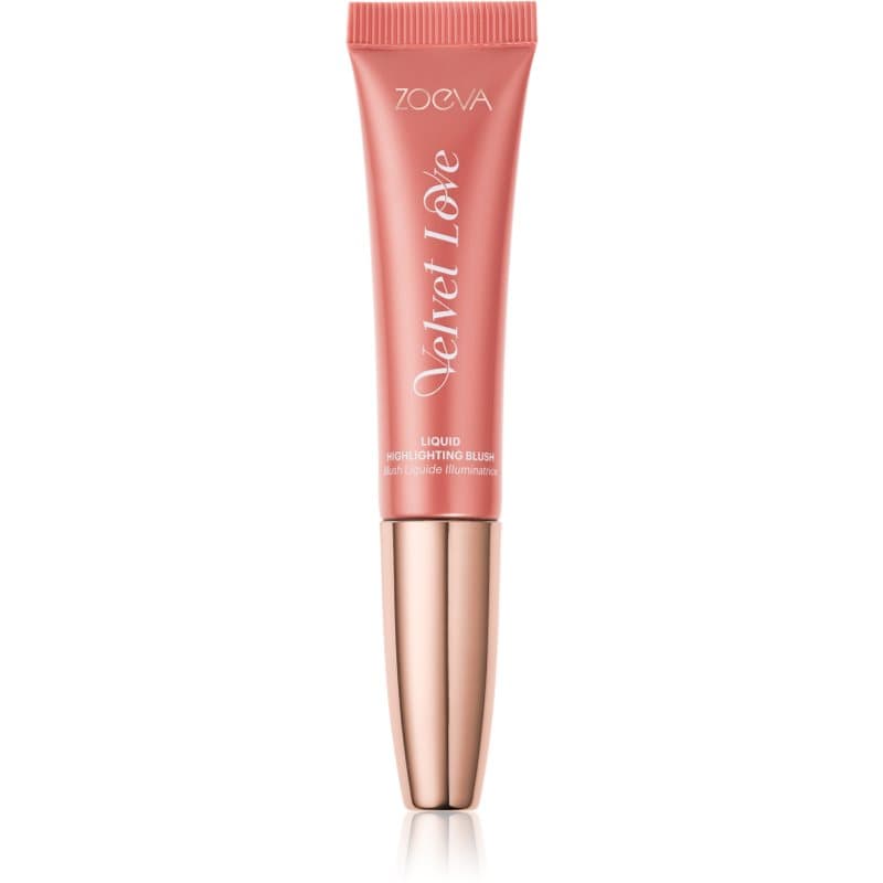 Velvet Love Liquid Highlighting Blush róż w płynie z efektem rozświetlającym odcień Peach Nectar