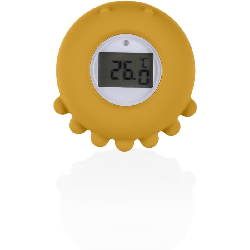 Silicone Digital Thermometer 2in1 termometr cyfrowy do wanny Mustard Yellow