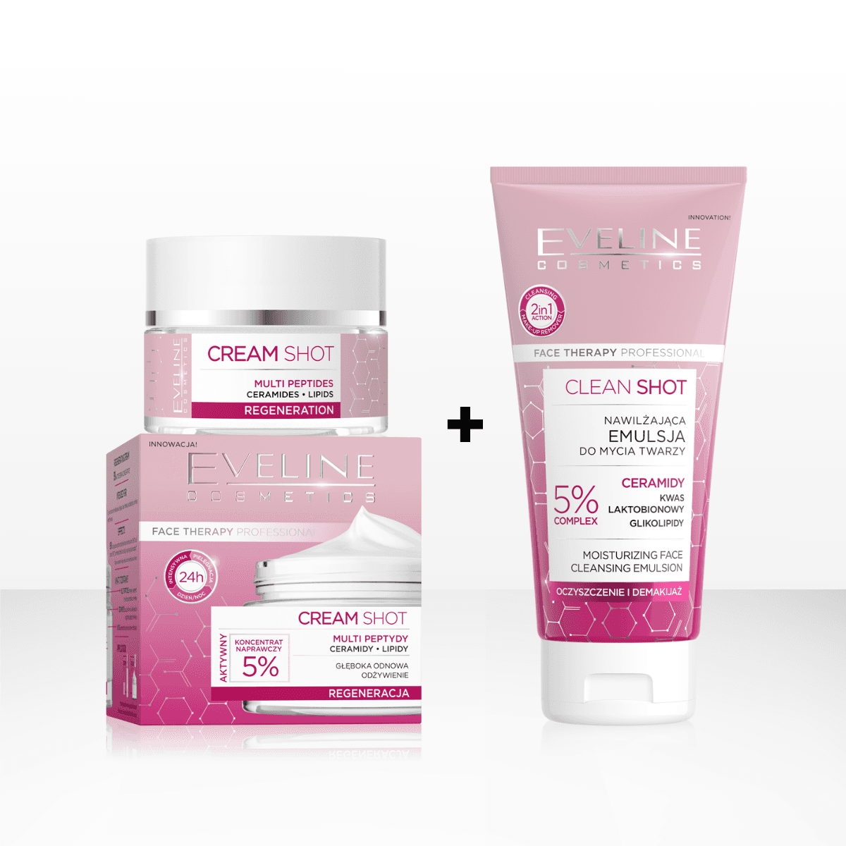 Face Therapy Professional Zestaw Pielęgnacyjny duet: emulsja + krem regenerujący