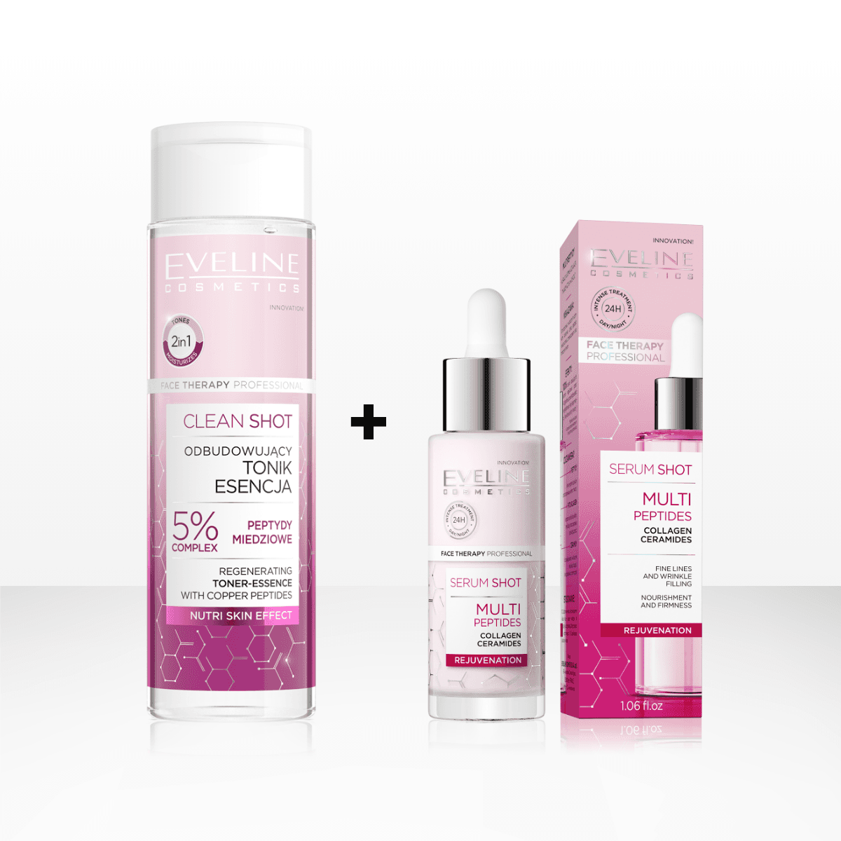 Face Therapy Professional Zestaw Pielęgnacyjny duet: tonik + serum