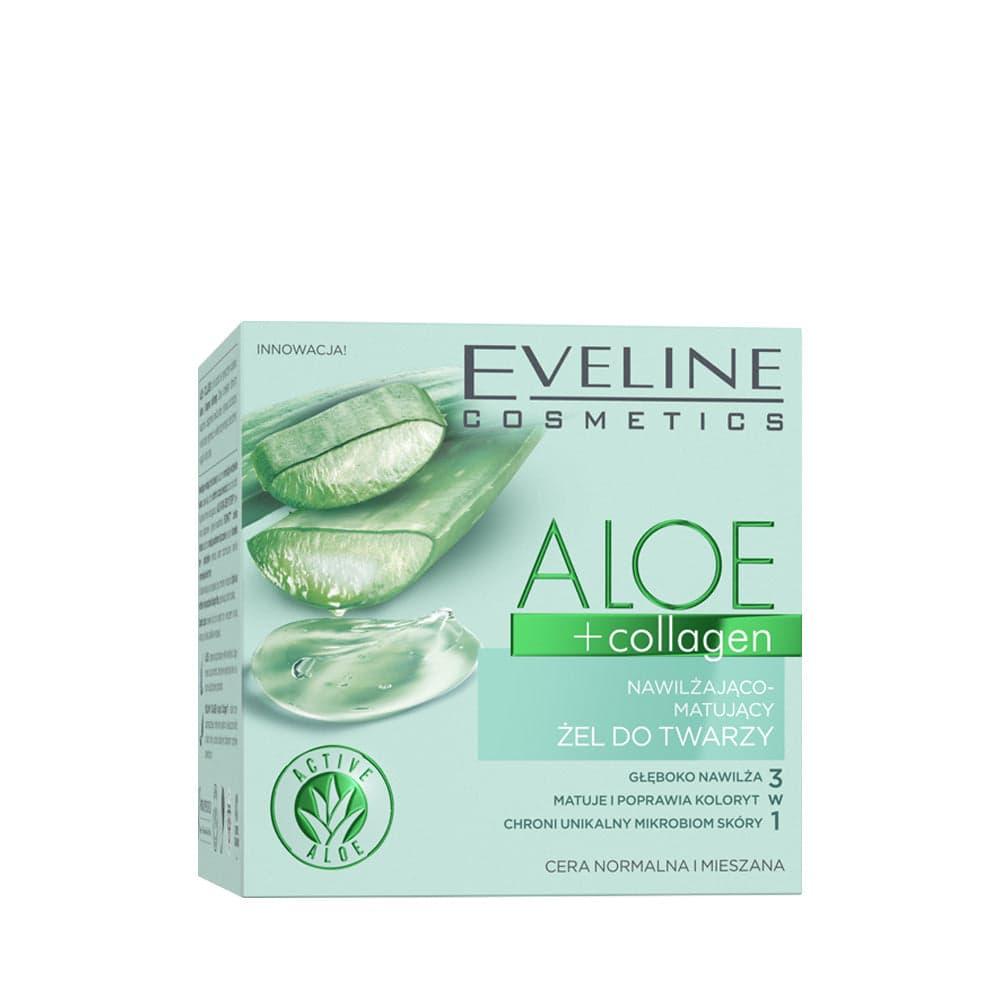 Eveline Aloe Collagen Nawilżająco-Matujący Żel na dzień i noc