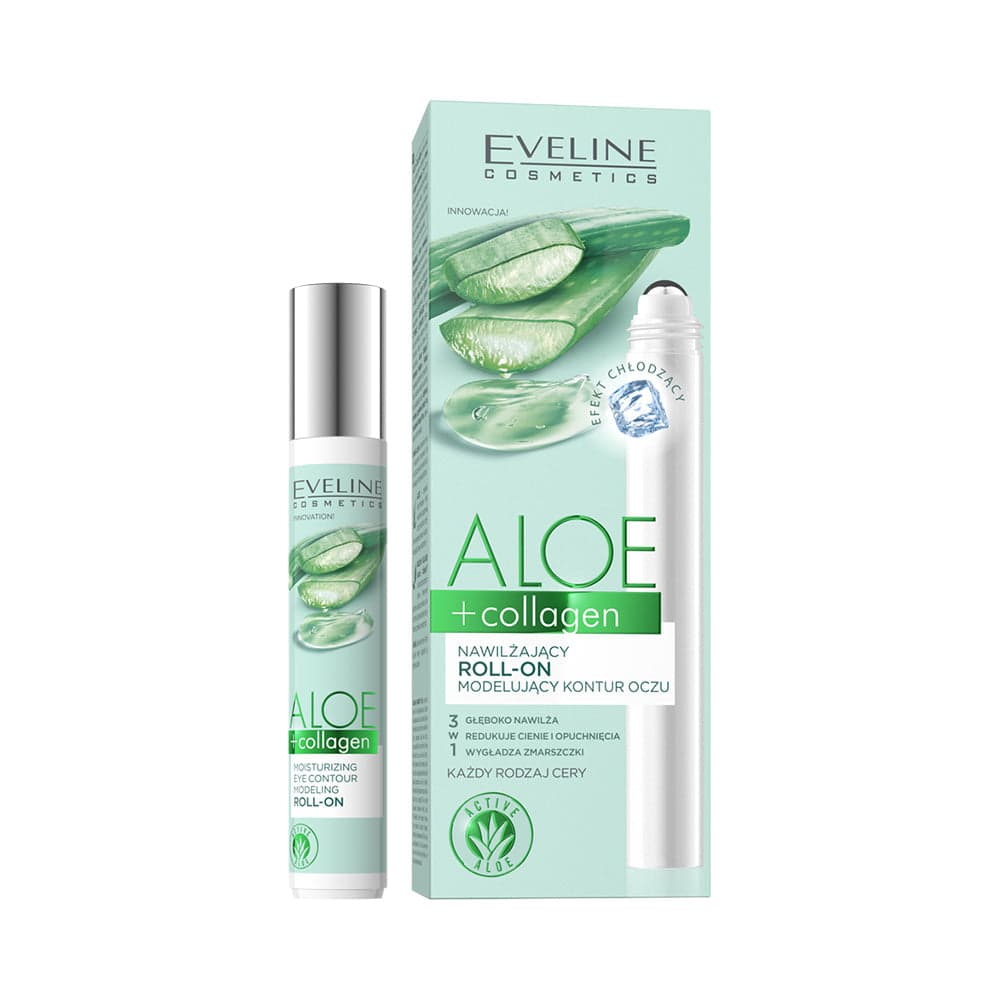 Organic Aloe+Collagen Moisturizing Roll On Eye Contour roll-on o działaniu nawilżającym