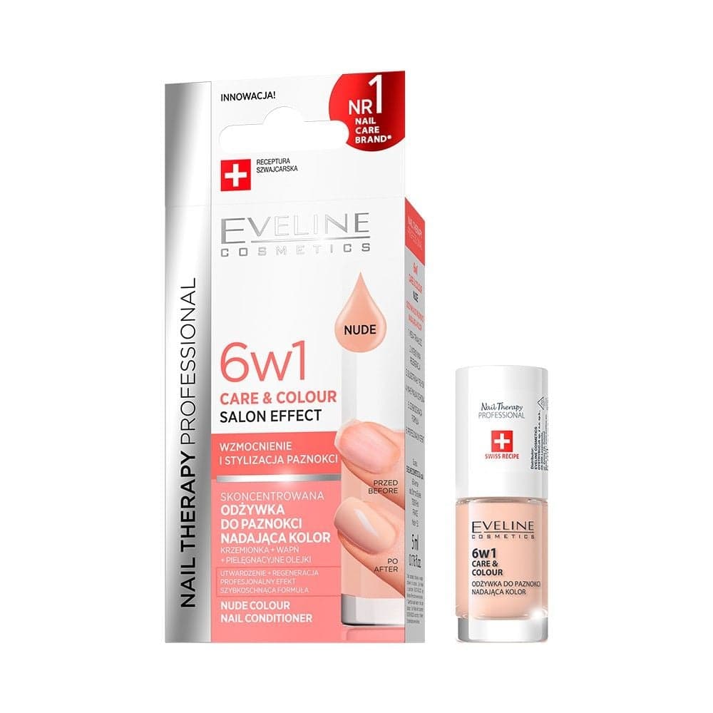 Eveline odżywka do paznokci 6w1 Nail Therapy Professional Nude