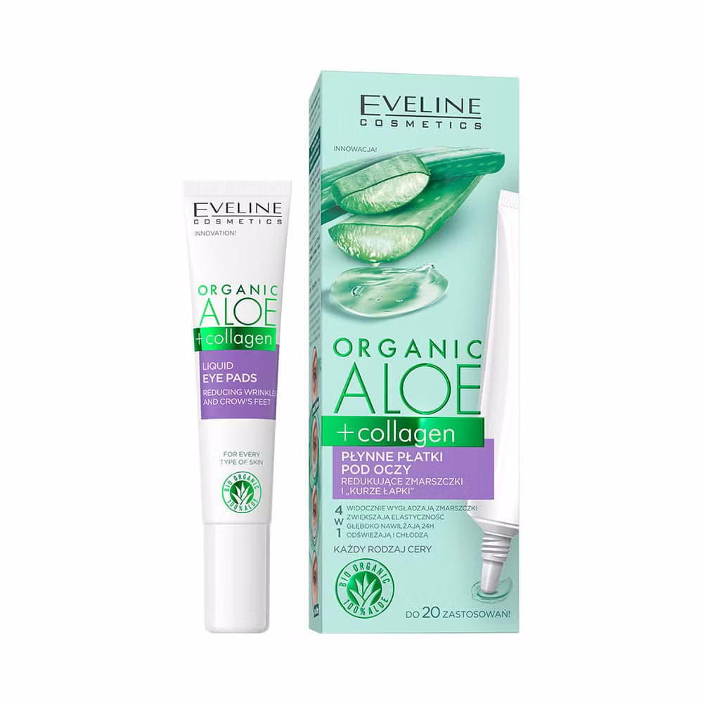 Aloe+Collagen Płynne płatki pod oczy redukujące zmarszczki i kurze łapki