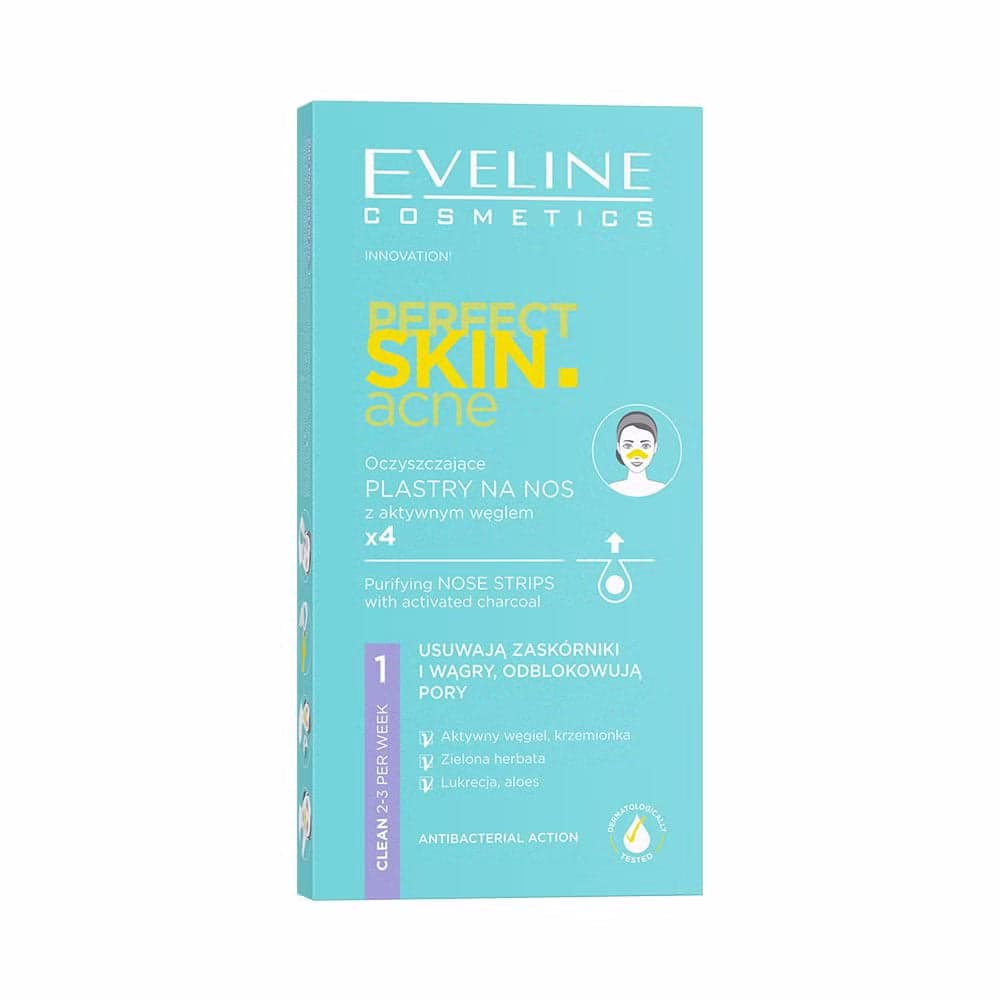 Perfect Skin Acne Oczyszczające plastry na nos z aktywnym węglem