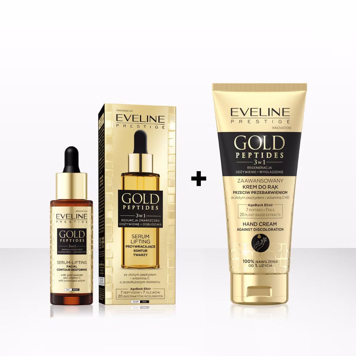 Gold Peptides Zestaw Pielęgnacyjny Duet: serum i krem