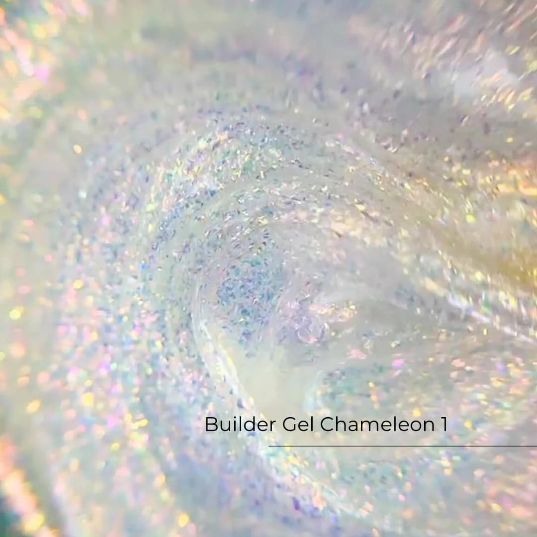 Builder Gel Chameleon nr 1 — żel budujący z brokatem