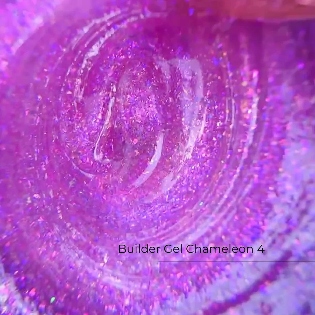 Builder Gel Chameleon nr 4 — żel budujący z brokatem