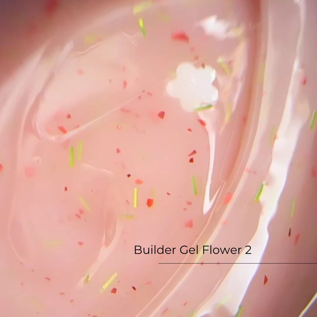 Builder Gel Flower nr 2 — żel budujący z kwiatami