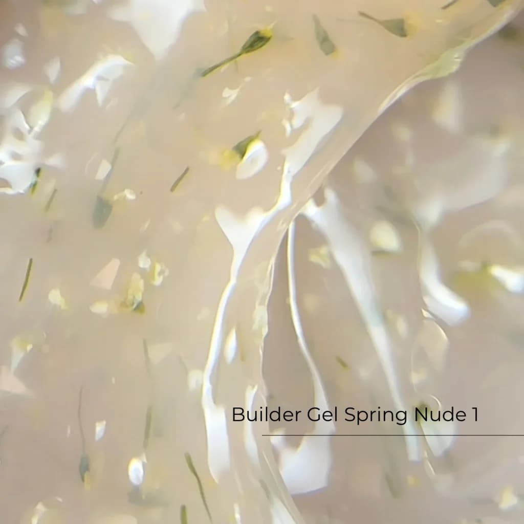 Builder Gel Spring Nude nr 1 — żel budujący z kwiatami