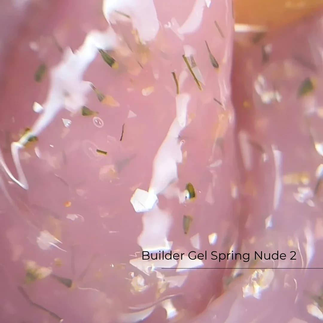 Builder Gel Spring Nude nr 2 — żel budujący z kwiatami