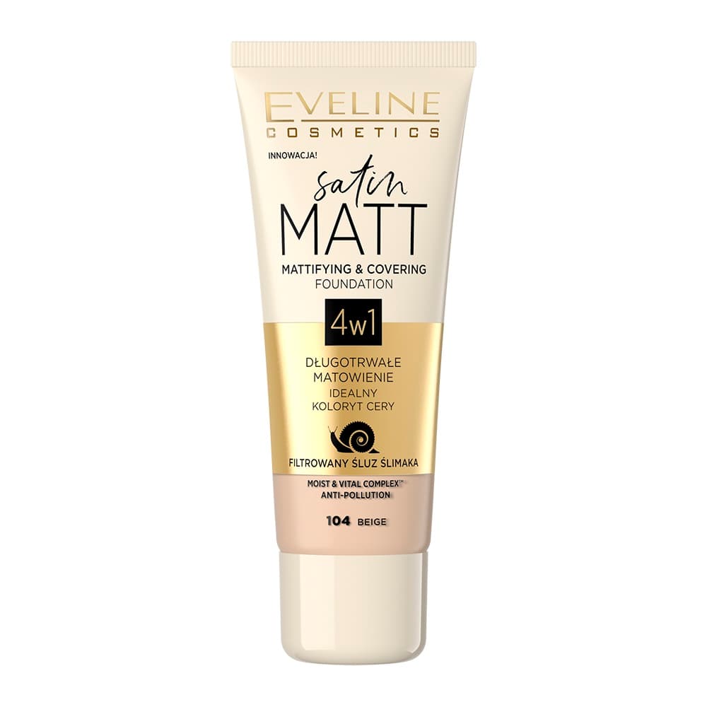 Eveline Podkład Satin Matt 104 Beige