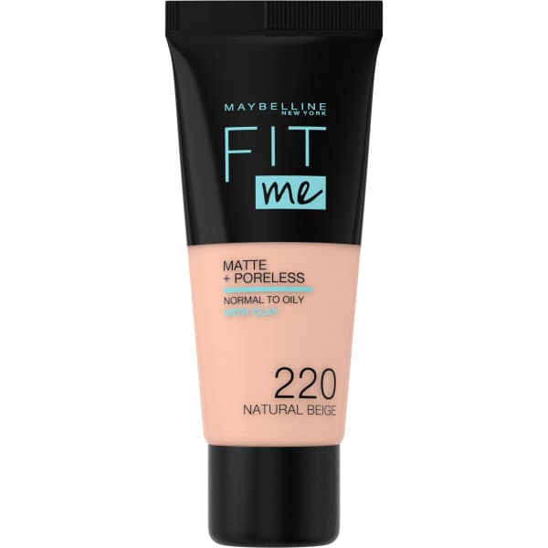 Fit Me! Matte + Poreless Podkład Matujący 220 Natural Beige