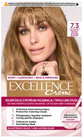 Excellence Creme Krem Koloryzujący Farba do Włosów 7.3 Złocisty Blond