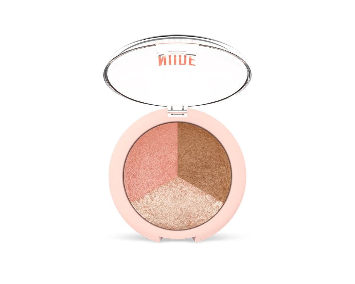 Nude Look Wypiekane Pudry do Twarzy 3w1