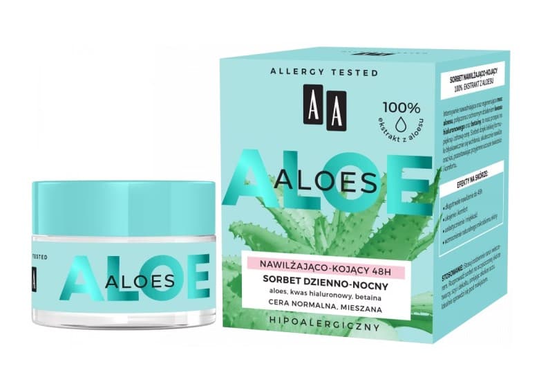 Aloe Vera Extract Sorbet Dzienno-Nocny Nawilżająco-Kojący