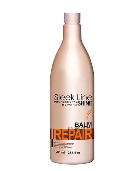 Sleek Line Repair Balm balsam z jedwabiem do włosów zniszczonych