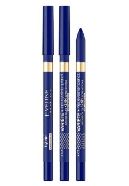 Eveline Variete Żelowa Kredka do Oczu 03 Blue