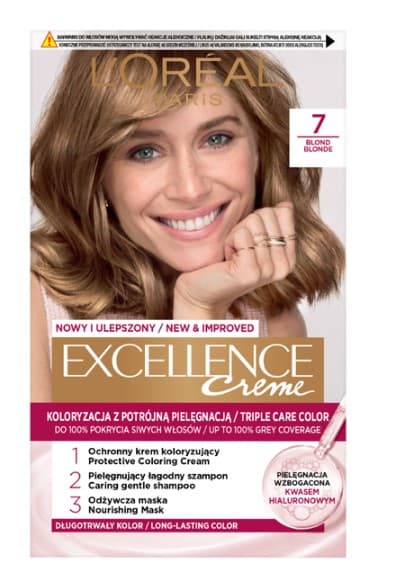 Excellence Creme Krem Koloryzujący Farba do Włosów 7.0 Blond
