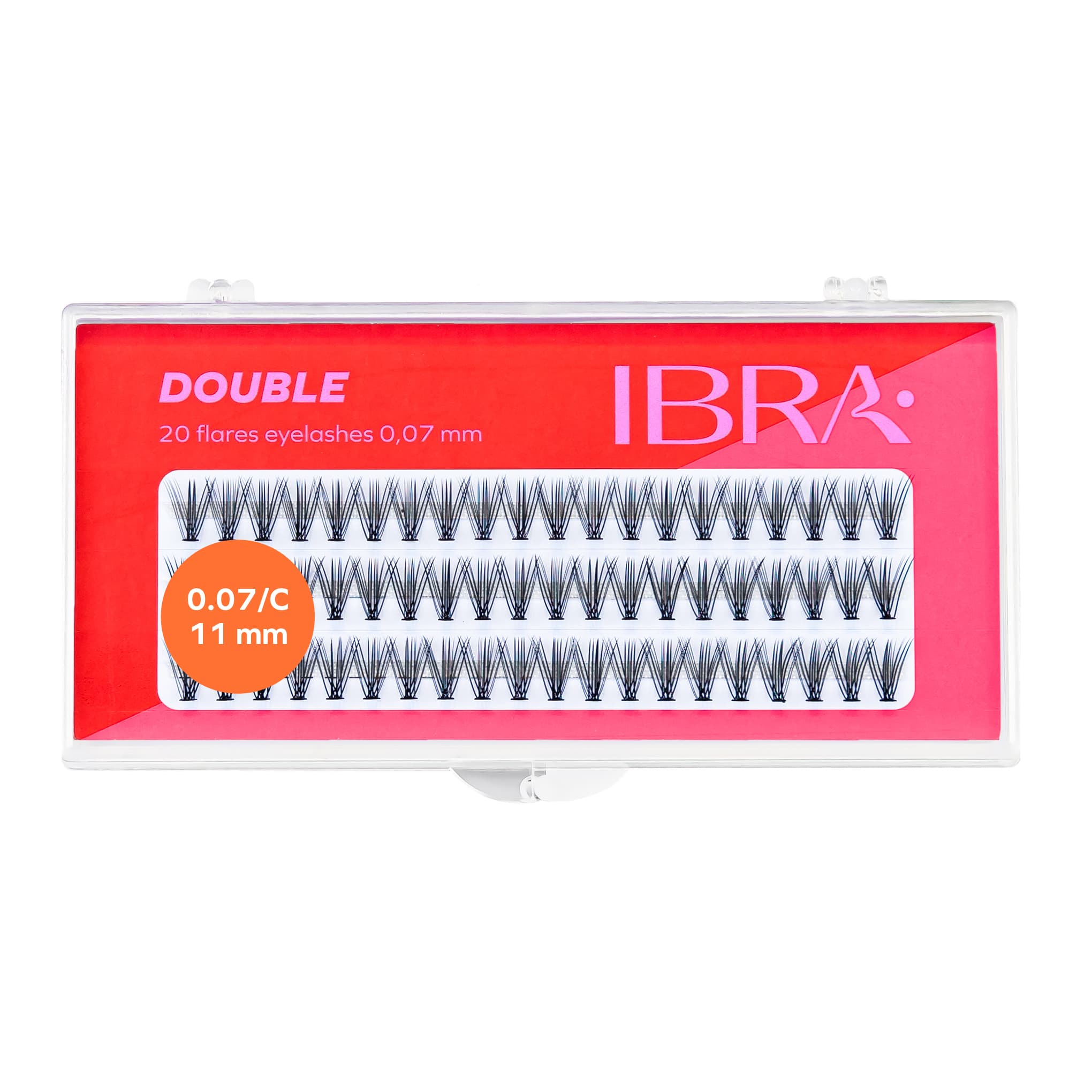Zestaw Kępek Rzęs Double Knot-Free 0,07-C-11mm