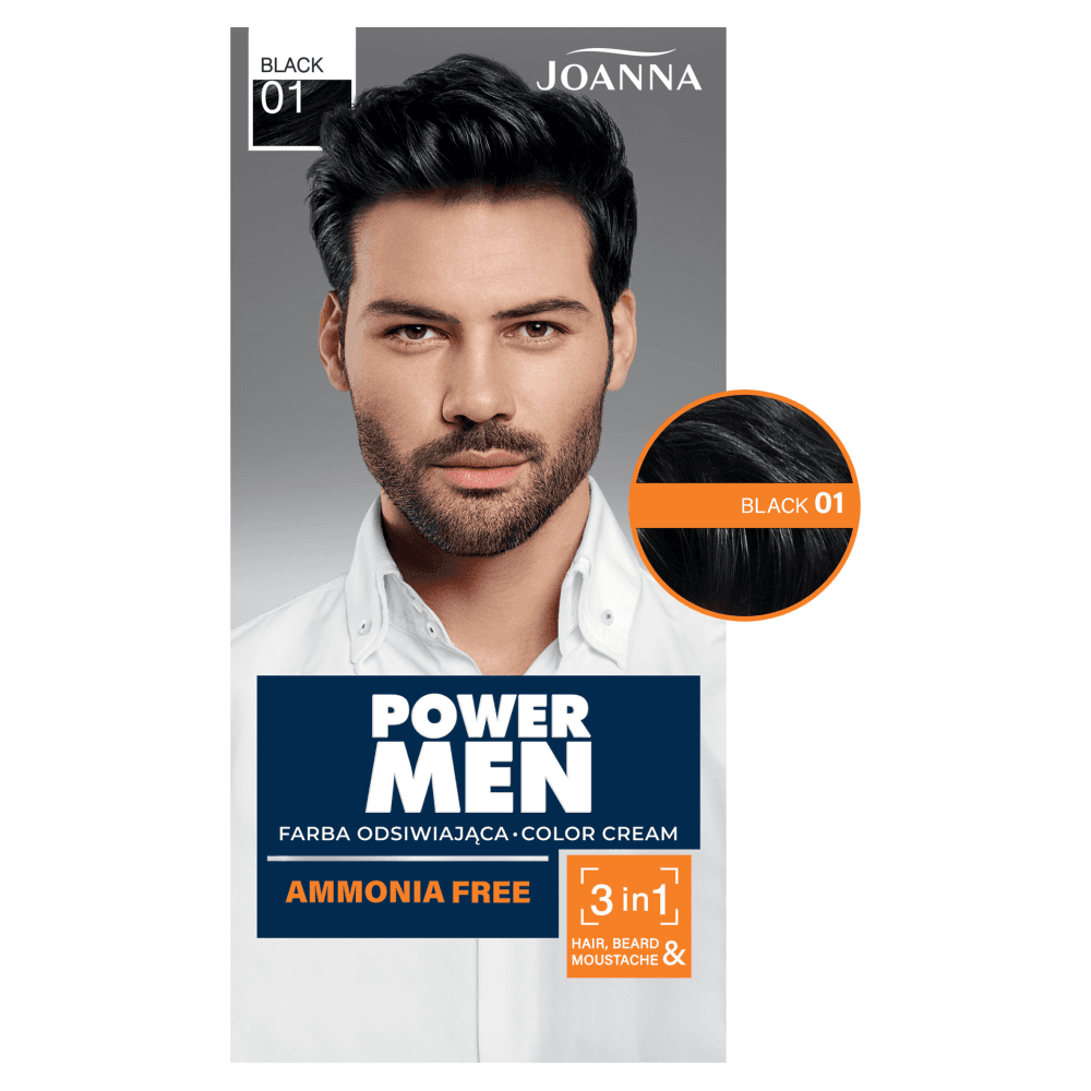 Power Men Color Cream Farba dla Mężczyzn 01 Black