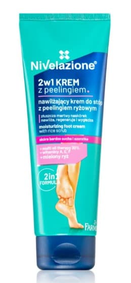 NIVELAZIONE 2w1 Krem z Peelingiem Ryżowym do Stóp