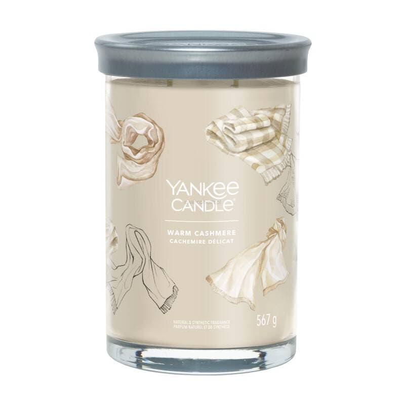 Tumbler Świeca w Dużym Słoiku z Dwoma Knotami Warm Cashmere
