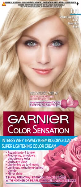 Color Sensation Farba do Włosów 111 Srebrny Superjasny Blond