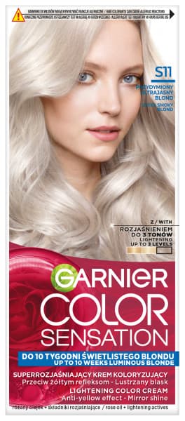 Color Sensation Farba do Włosów S11 Przydymiony Ultrajasny Blond