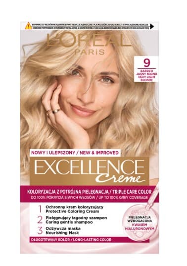 Excellence Creme Krem Koloryzujący 9 Bardzo Jasny Blond