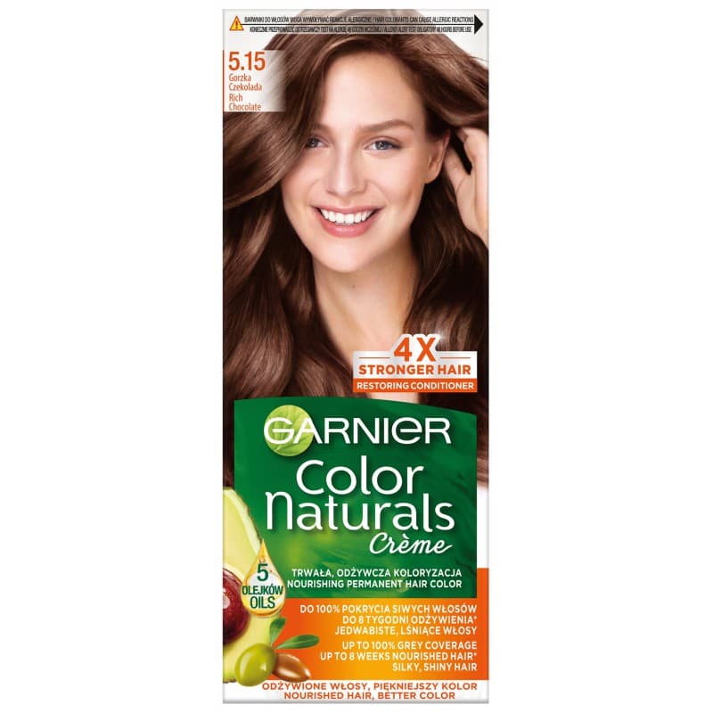 Color Naturals Farba do Włosów 5.15 Gorzka Czekolada