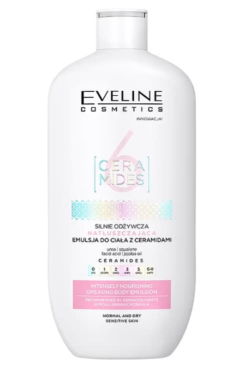 Eveline 6 Ceramides Silnie Odżywcza Natłuszczająca Emulsja do Ciała
