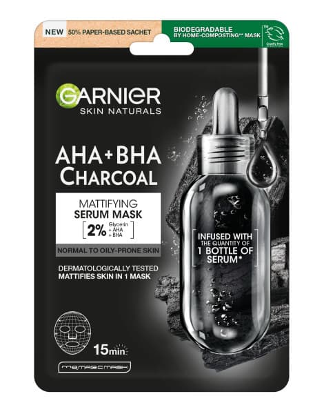 Maska w Płacie Pure Charcoal Black