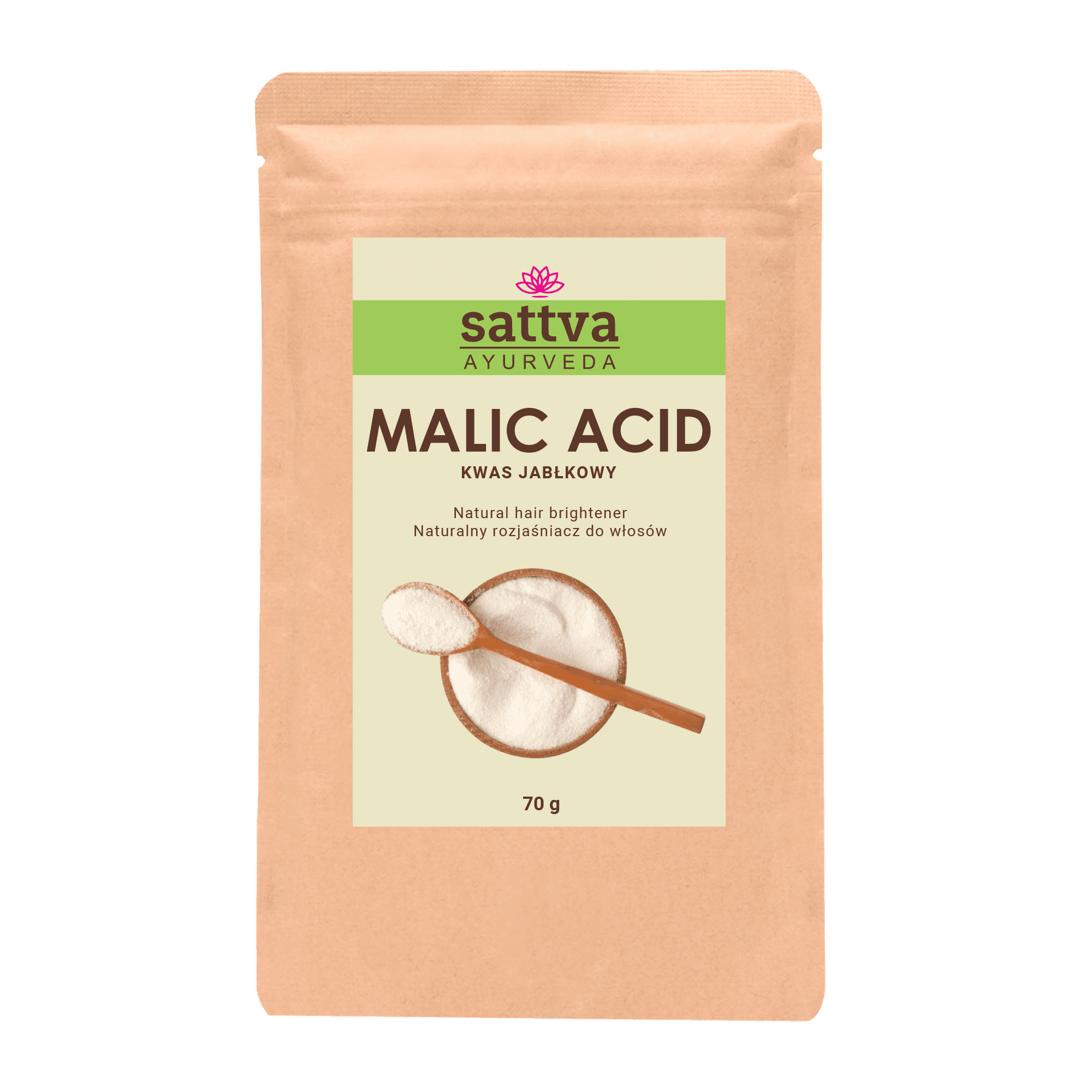 Naturalny rozjaśniacz do włosów Malic Acid kwas jabłkowy
