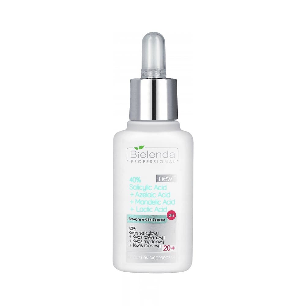 40% Kwas Salicylowy + Kwas Azelainowy + Kwas Migdałowy + Kwas Mlekowy pH2