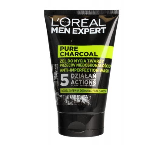 Men Expert Pure Charcoal Żel do Mycia Twarzy