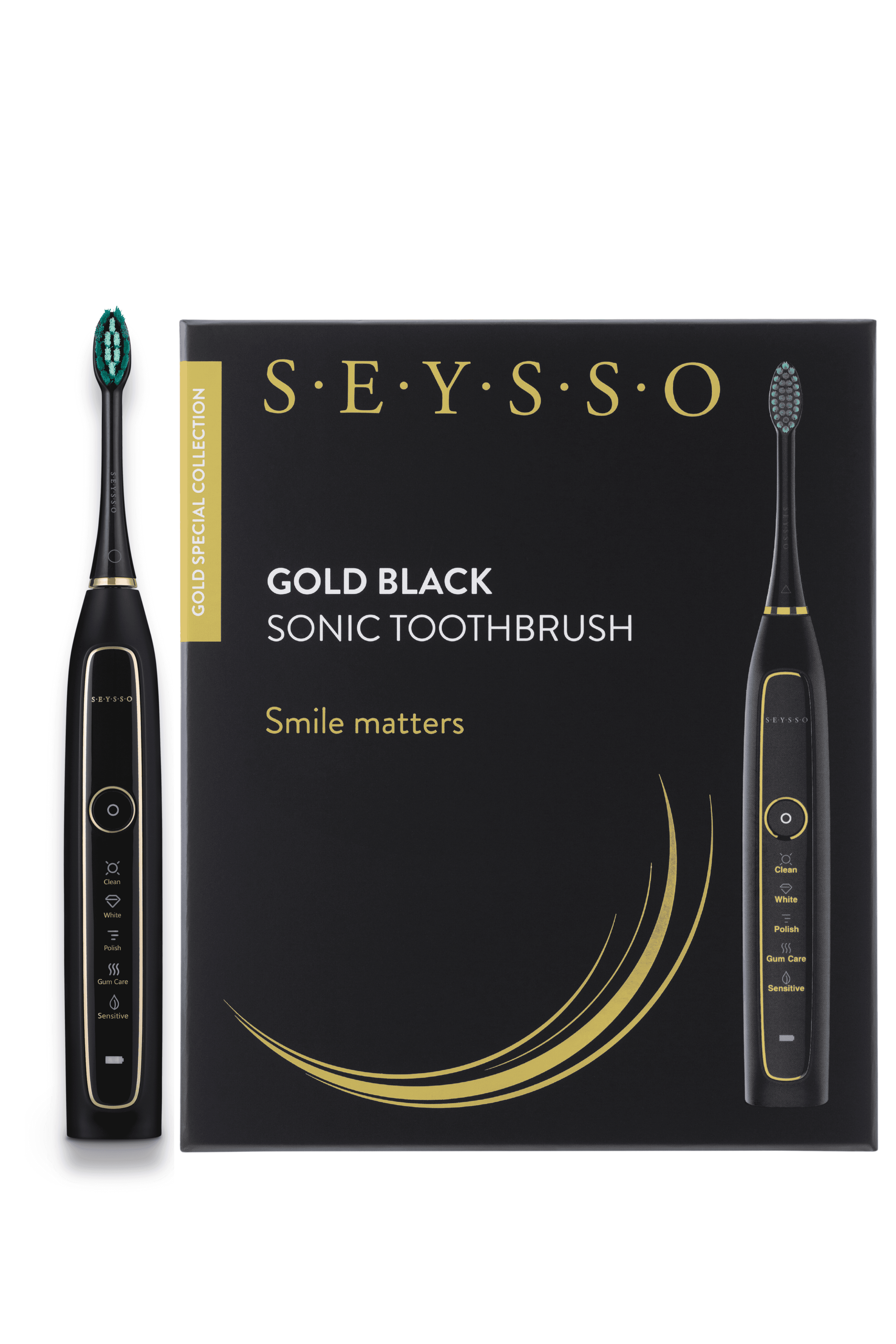 Gold Black SC Szczoteczka Soniczna Czarna