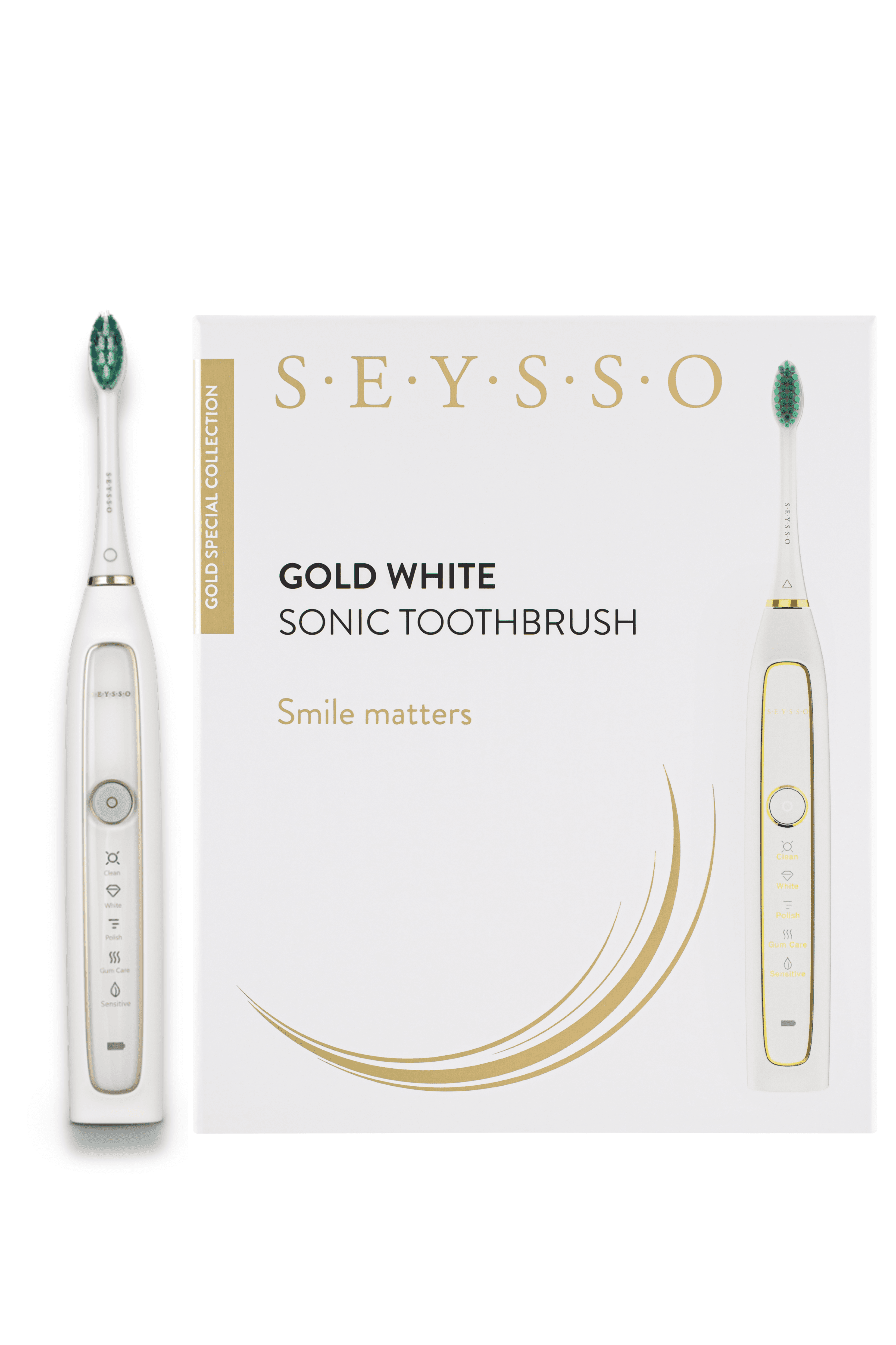 Gold White SC Szczoteczka Soniczna Biała